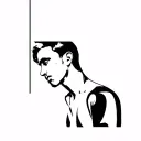 algo triste sobre amor Fati man tattoo design idea