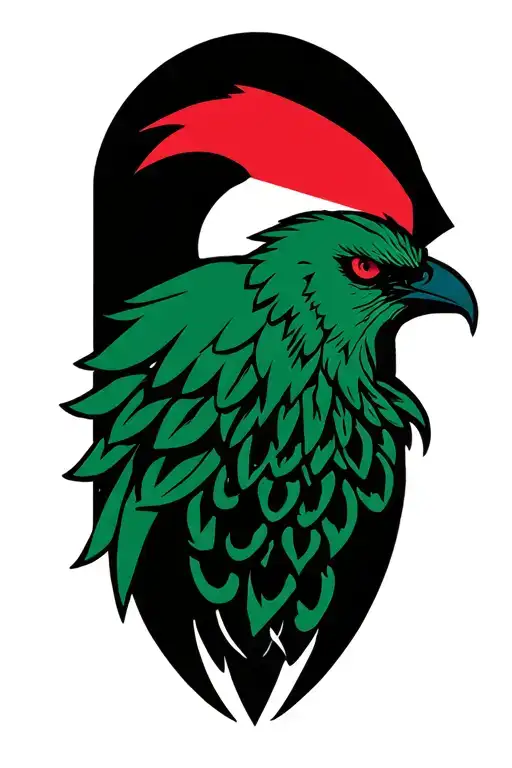 palestine symbol, Phoenix bird tattoo design idea