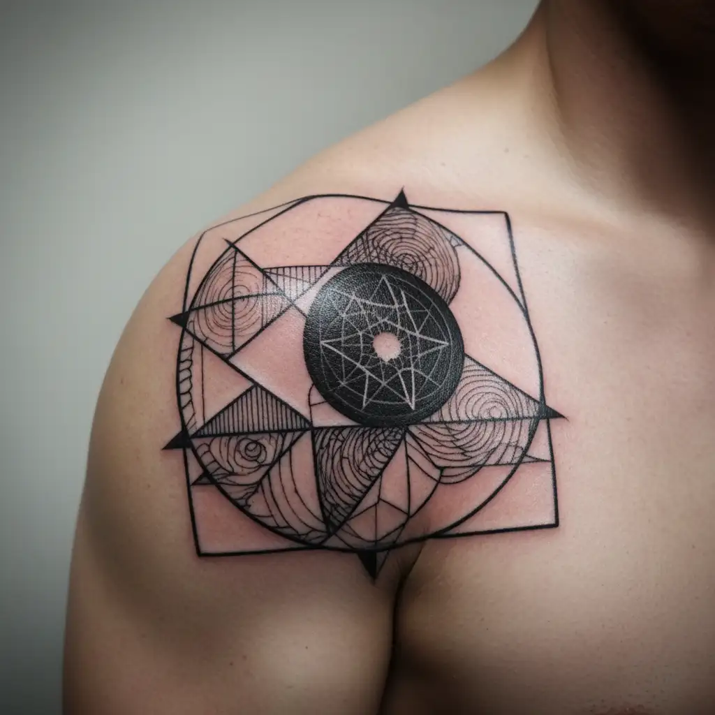 Atheist Symbol tattoo design idea