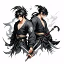 Demon Slayer Tomioka y Tanjiro tattoo design idea