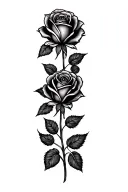 rose tattoo design idea