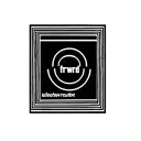 minimalistic tattoo with bold lines, square, and circle, and word frwrd tattoo design idea