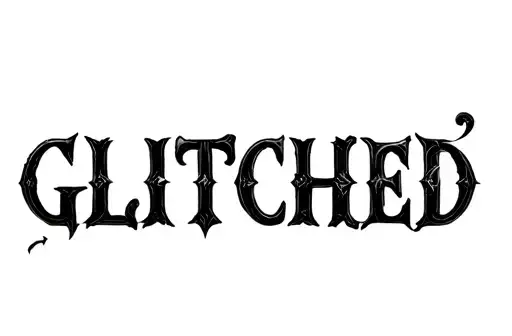 "Glitched" tattoo design idea