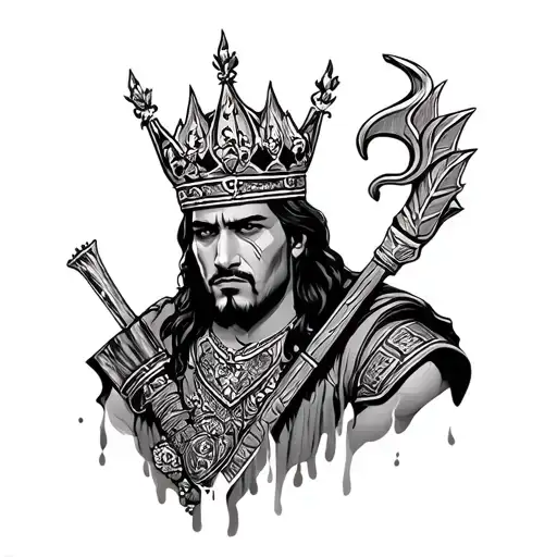 Latin Kings Gang tattoo design idea