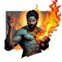 prometheus giving fire tattoo design idea