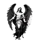 Archangel Michael tattoo design idea