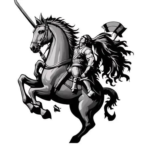 St George tattoo design idea