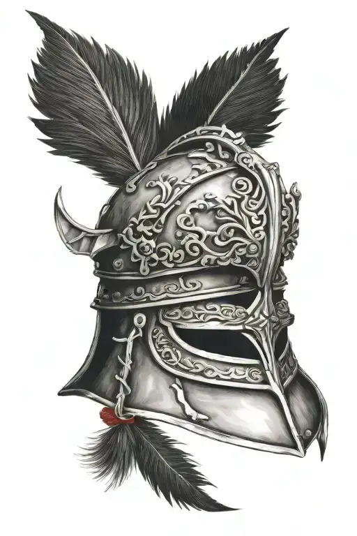 Albania Croatia Skanderbeg helmet tattoo design idea