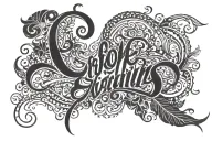 Jerome Williams Jr cursive tattoo design idea