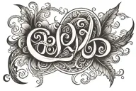 Jerome Williams Jr cursive tattoo design idea