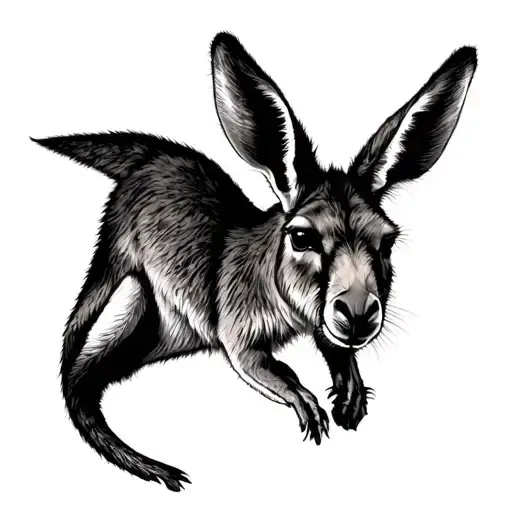 Can you please design a tattoo for my dad you just passed away. Its needs to be very country australian, with kangaroo p tattoo design idea