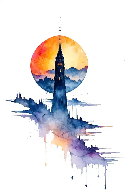 Dark Tower tattoo design idea