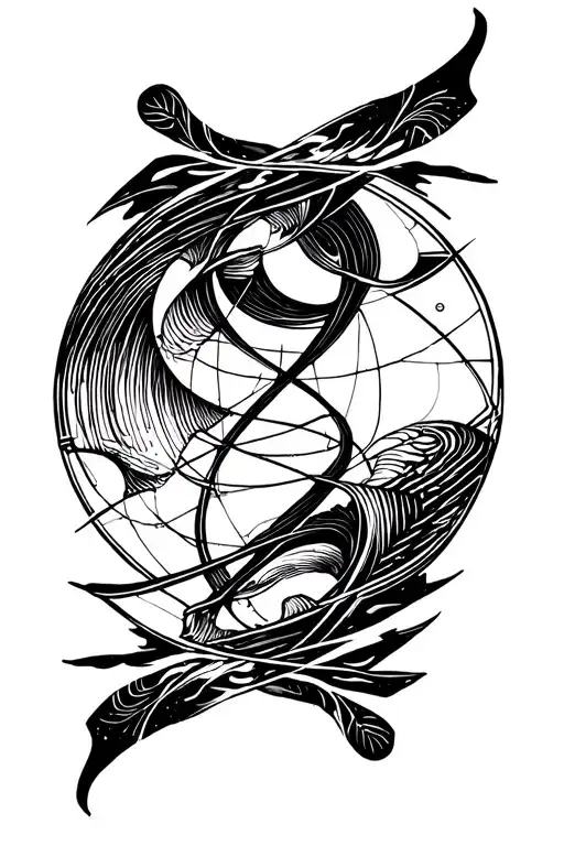 quantum physics tattoo design idea
