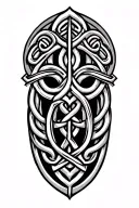 norse knotwork representing fate tattoo design idea
