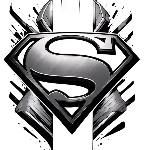 Superman Logo tattoo design idea