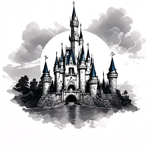 Disney Castle tattoo design idea