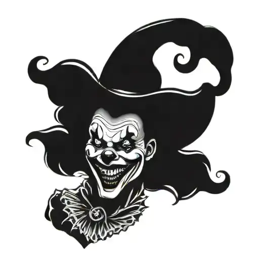 art the clown tattoo design idea