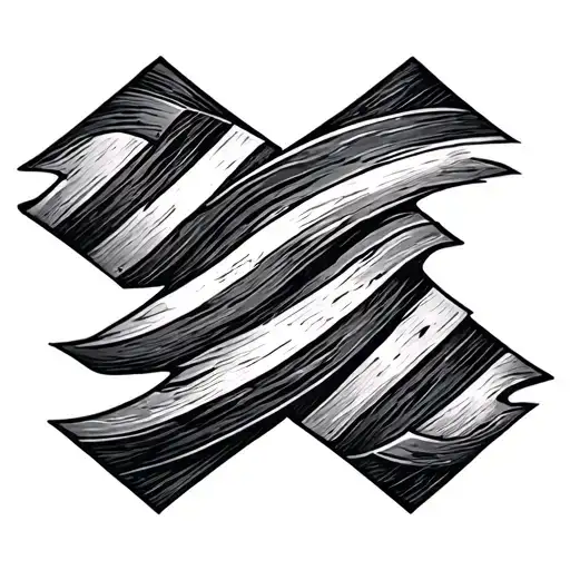 marine chevron symbol tattoo design idea