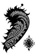 i want a tattoo that represents pakistani cluture using ethnic designs but wraps around my bicep (no flags) tattoo design idea