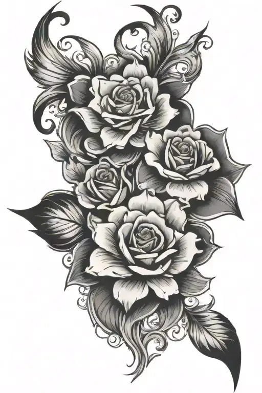 V AND G  tattoo design idea