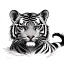 Anime Tiger tattoo design idea