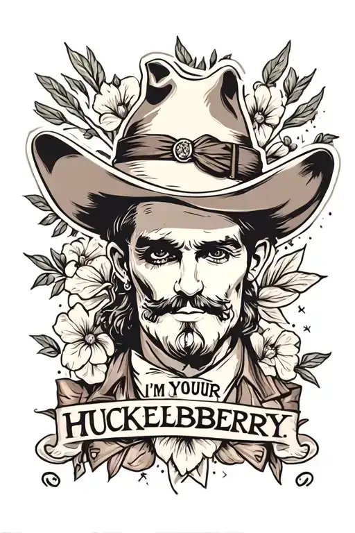 I'm your huckleberry tattoo design idea