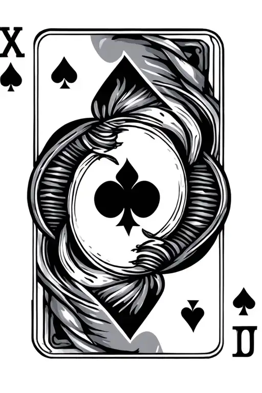 ace card tattoo design idea