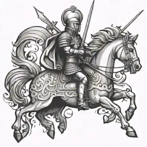 St George tattoo design idea