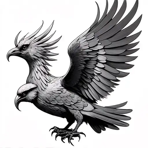 Liver Bird tattoo design idea