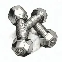 dumbell flash tattoo tattoo design idea