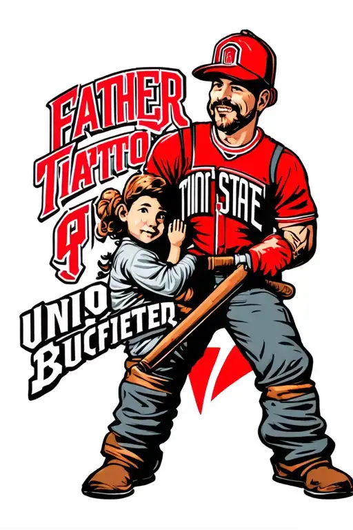 union pipefitter Ohio state Buckeyes father of 2 boys 5 girls tattoo design idea