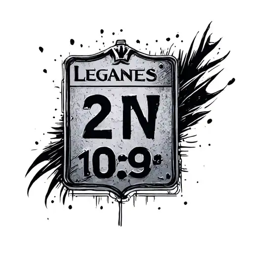 Leganés, postal code or something that represents it tattoo design idea