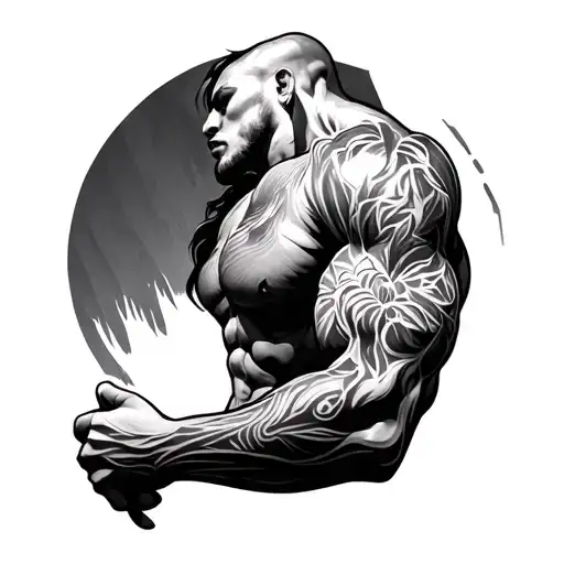 On Triceps tattoo design idea
