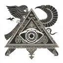 egypt, , photographer, camera, hieroglyph style tattoo design idea