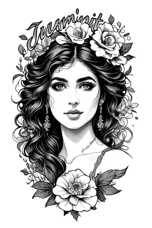 The name Juanita is of Spanish origin, meaning "God is gracious" or "God's gift". It's the feminine form of Juan (John)  tattoo design idea