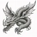 Draco from 3 tattoo design idea