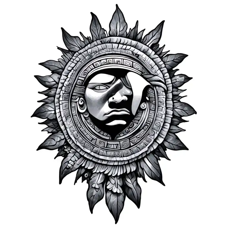 "Task" Mayan Sun Tattoo tattoo design idea