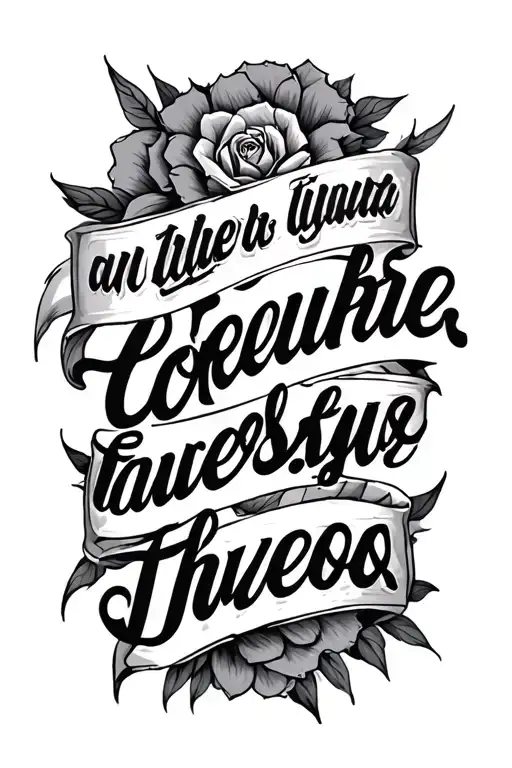 name written tattoo design idea