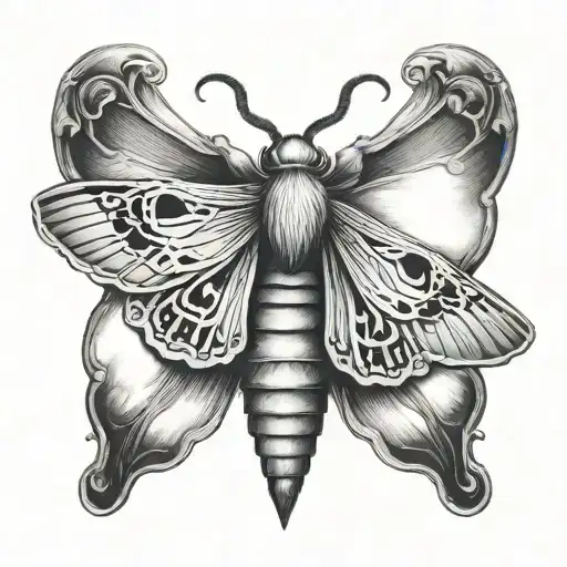 sleep token symbol death moth tattoo tattoo design idea