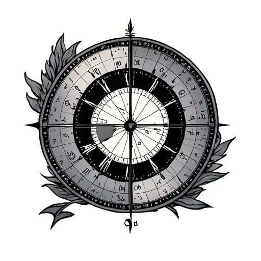 Longitude And Latitude tattoo design idea