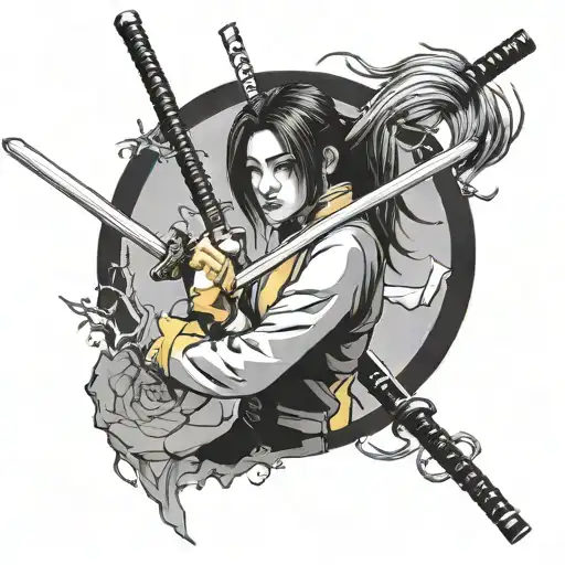 kill bill katana tattoo design idea