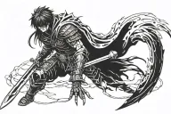 Berserk anime tattoo design idea