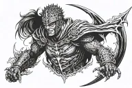 Berserk anime tattoo design idea