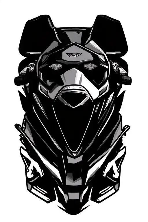 snowmobile tattoo design idea