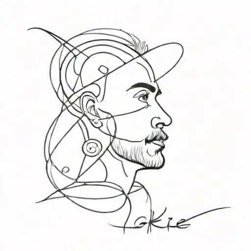 Gokce Ela, Father Tattoo Mixed with Mystery Names tattoo design idea