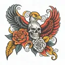 Strong Consistent tattoo design idea