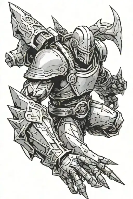 Alphonse elric full metal alchemist tattoo design idea