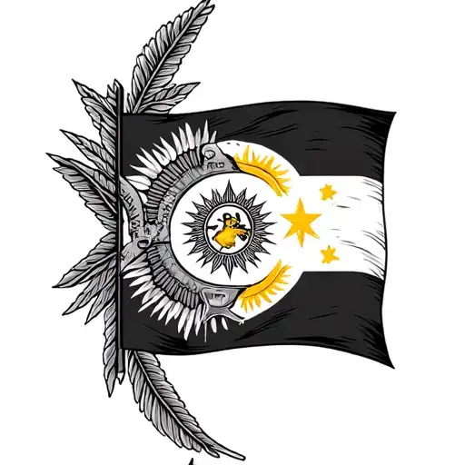 philippine flag, guam seal, marianas tattoo design idea