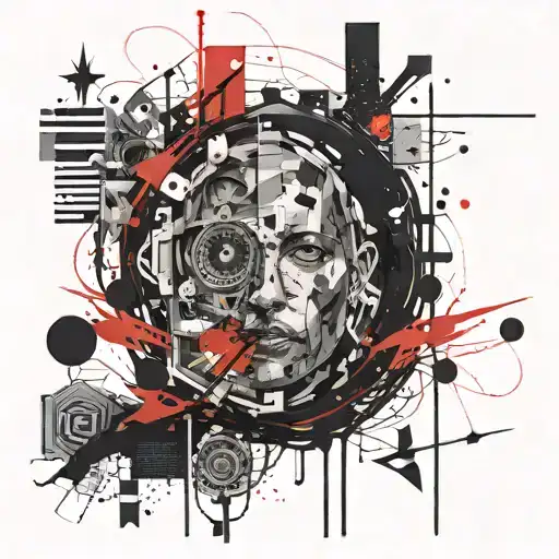 Stubbornness, happiness, love, hope, God, restlessness, madness, faith tattoo design idea