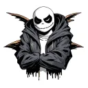 sans undertale tattoo design idea